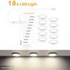 Ultra-Thin 5W LED Ceiling Panel Lights Dimmable Touch Sensor Cabinet Light For Closet, Display Shelf, Cabinet