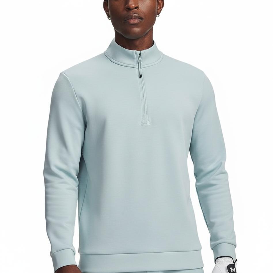 Under Armour Поло для гольфа с воротником-стойкой, длинным рукавом, повседневное, спортивное, мужское, топ 1387124-477
