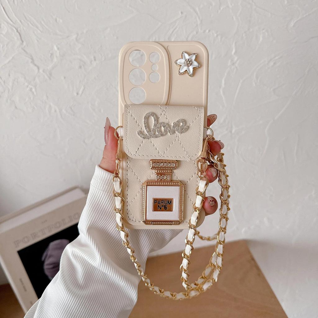 Кожаный чехол через плечо для телефона Samsung Galaxy S22 S23 S24 Ultra Plus A55 A15 A05 A05S A54 A34 A24, женский держатель для карт 5G