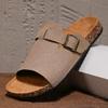 Новое поступление Мода Новые мужские сандалии-монахи с ремешком, уличные пробковые шлепанцы, мужские летние сандалии с открытым носком, Chanclas De Hombre