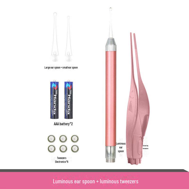 Набор светящихся пинцетов для удаления ушной серы для детей - Инструмент для чистки ушей