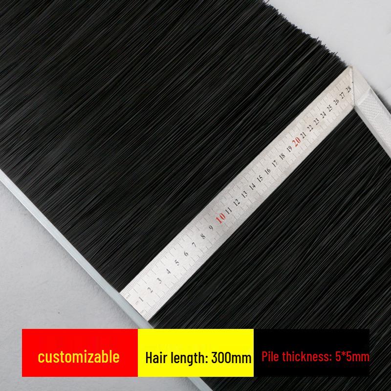 Коричневая специальная щетка с нейлоновой щетиной для пылезащитного уплотнения и вращающихся дверей