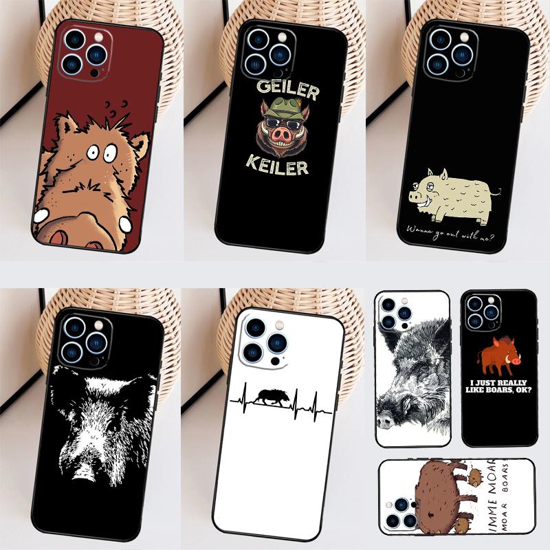Cute wild boar funny Cartoon For OnePlus 15 13 12 11 13T 10T 8T 10R 12R 13R Case For OnePlus Nord 5 CE 3 2 4 Lite N20 N30