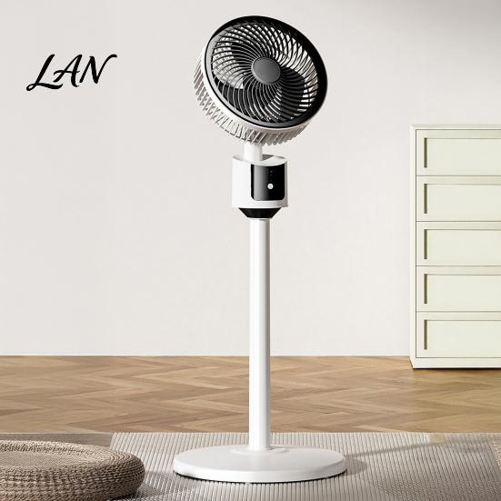 Living Room Fan Mini Floor Fan, Portable USB Air Circulation for Home Office, 3 Natural Breeze Speed Quiet Stand with 5m Airflow, Wide Angle