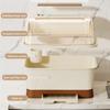 Dish Drying Rack Plastic Bowl Dish Chopstick Storage Box with Lid for Kitchen Utensils Kitchen Plate Cup Tray Cutlery Drainer