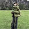 Мини-куртка из пухового хлопка с черепашьим панцирем для девочек, зимний новый стиль, с капюшоном, толстое теплое хлопковое пальто
