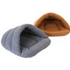 Haustier Hund Höhle Bett Dickes Fleece Warm Weich Pantoffel Form Betten Welpen Katzen Zelt Schlafmatten Winter Haustiere Innen Dreieck Nest