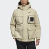 adidas 3in1 Down Jkt Multiple Pockets Outdoor Sports Detachable hooded down Jacket Brown Men's GP2917