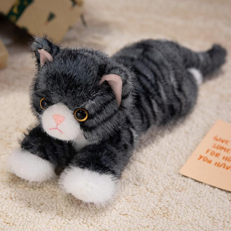 Мультяшная Милая Кукла-Котенок Плюшевая Игрушка Кукла-Кошка Детская Успокаивающая Кукла Подарок на День Рождения