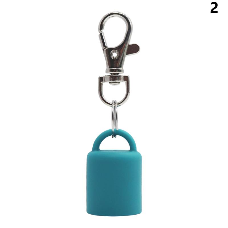 Practical Silicone Keychain Cap lip gloss accessories Portable Durable Holder Keychain Compatible For Lipstick Storage Cap