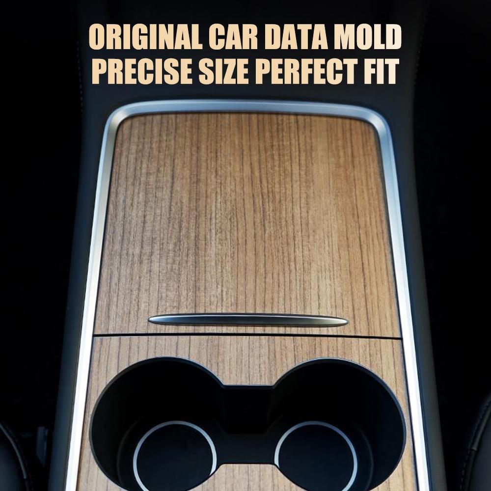 For Tesla Model 3 Model Y 21-22 PVC Film Car Central Control Panel Sticker Interior Decoration Multi Style Central Console Trims