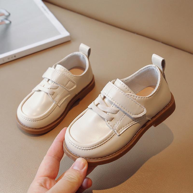 Новая корейская версия, детская кожаная обувь, модная детская обувь для малышей, мягкие однотонные туфли для мальчиков, однотонная повседневная обувь