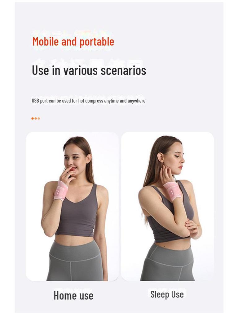 Умный USB-браслет с подогревом, трехскоростной регулировкой температуры и функцией моксотерапии
