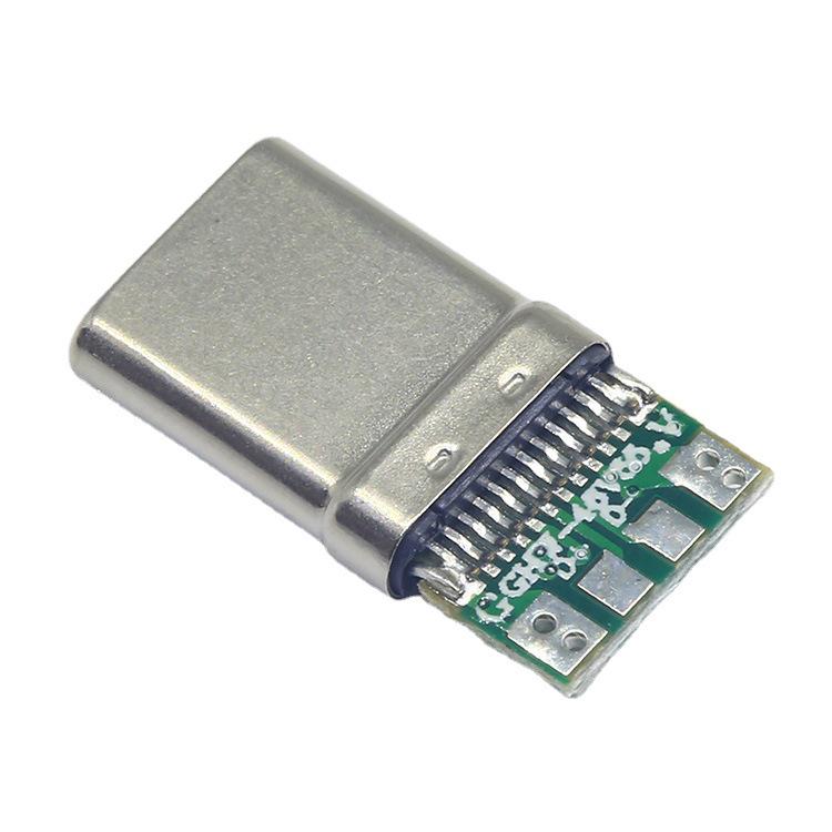 OTG-адаптер питания USB Type-C с резистором 5.1K для мобильных устройств и флеш-накопителей, с 4 точками пайки