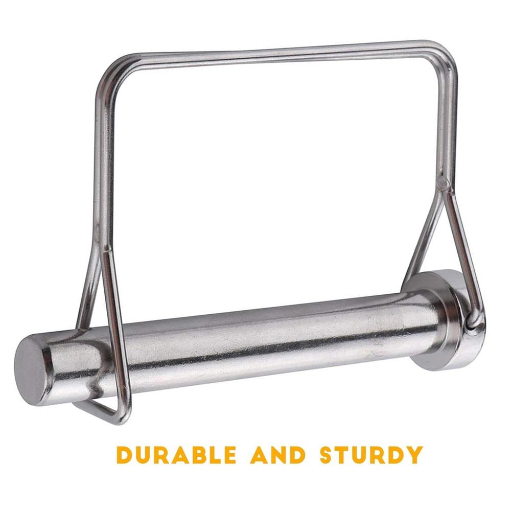 10 шт. Большой штифт сцепного устройства прицепа Сверхпрочный штифт сцепного устройства прицепа Предохранительный стопорный штифт 5/16 X 2-3/4 (8X70MM)