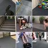 Впитывающий коврик для пола из серого полиэстера, коммерческого класса