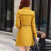 Women's Fall Medium-length Slim Solid Color Comfortable Jacket