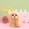 Плюшевая собачка лающая корзина украшение: Цветок из ротанга ручной работы