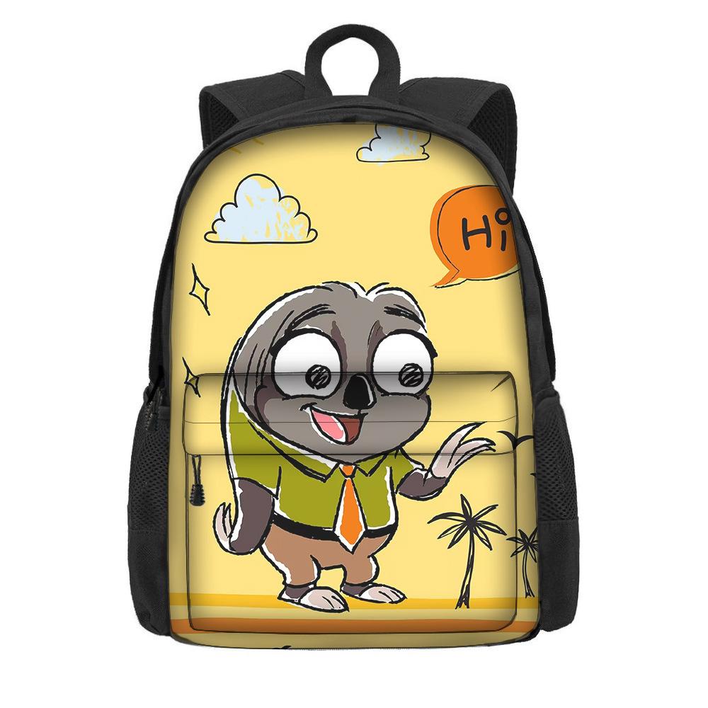 Мультяшный рюкзак на тему «Зверополис 2» для учеников начальной школы, большая вместимость, легкий рюкзак на два плеча
