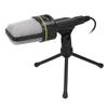 Studio Recording Condenser Microphone 3.5mm O Port Microphone with Desktop TripodBlack