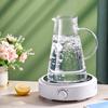 Water Jug Transparent Heat-Resistant Glass Cold Water Kettle And Cups Water Pot With Handle Large Capacity Office Household Jug