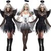Dark Womens Halloween Angel Devil Costume Fancy Dress Ghost Bar Cosplay Party