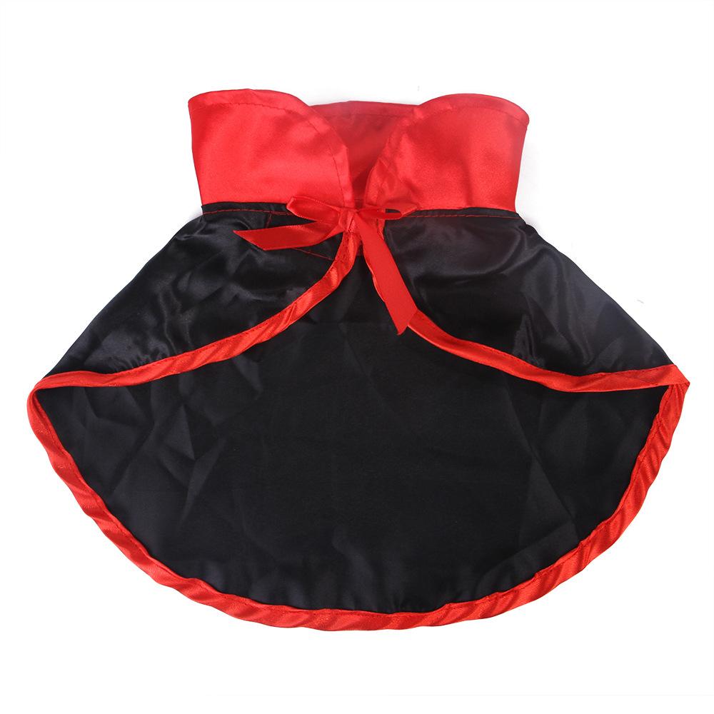Cloth Halloween Pet Cloak Black/Red Dog Witch Costume Pet Witch Cloak  Add Halloween Atmosphere