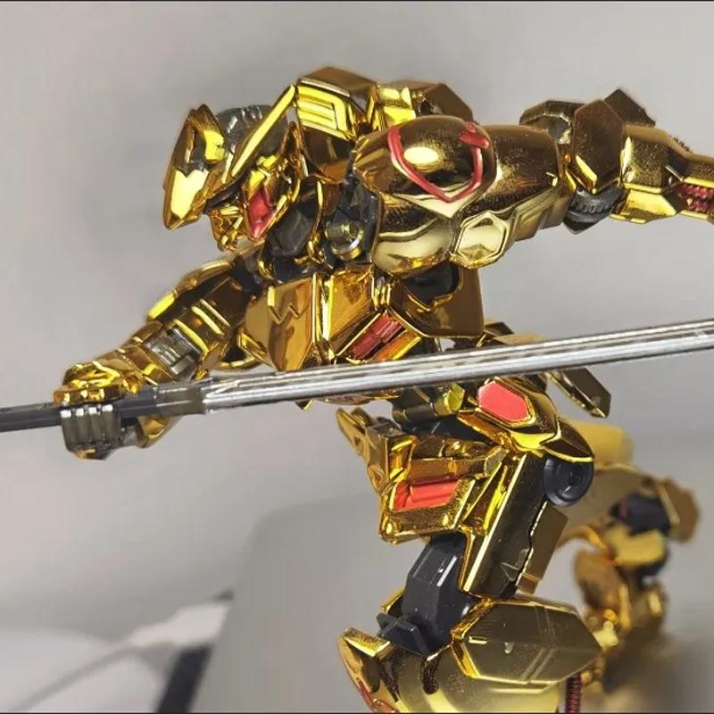 HG1/144 B001 Барбатос Позолоченная Версия Железнокровные Сироты Мех Сборная Модель Фигурки Действия Декоративная Кукла Мальчик Пазл Игрушка