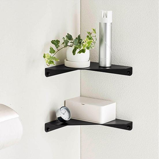 Bathroom Storage Rack Corner Shelf Rustproof Strong Load-bearing Simple Installation Floating Shower Shelf