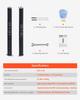 VEVOR Garage Door Torsion Springs, Pair of 0.234 x 2 x 28 in, 16000 Cycles, Electrophoresis Black Coated for Replacement