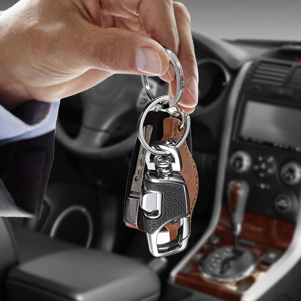 Roseddy FT-QCYSG Брелок, Автомобильный, Брелок для ключей, Мужской, Стильный, Популярный, Карабин, Органайзер для ключей, Металлический, Прочный, Мотоциклетный,