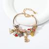 Fashion Jewelry for Charm Bracelet Gold Plated Copper Alloy Unisex Anniversary Gift