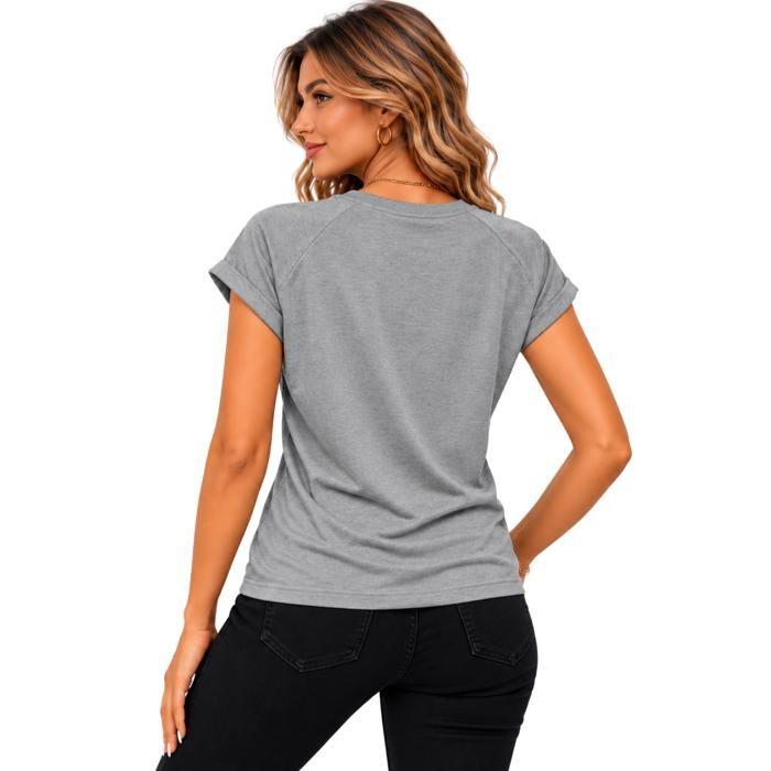 Tee-shirt Femme gris Logo 'Beauty Girl Forever' - Gris