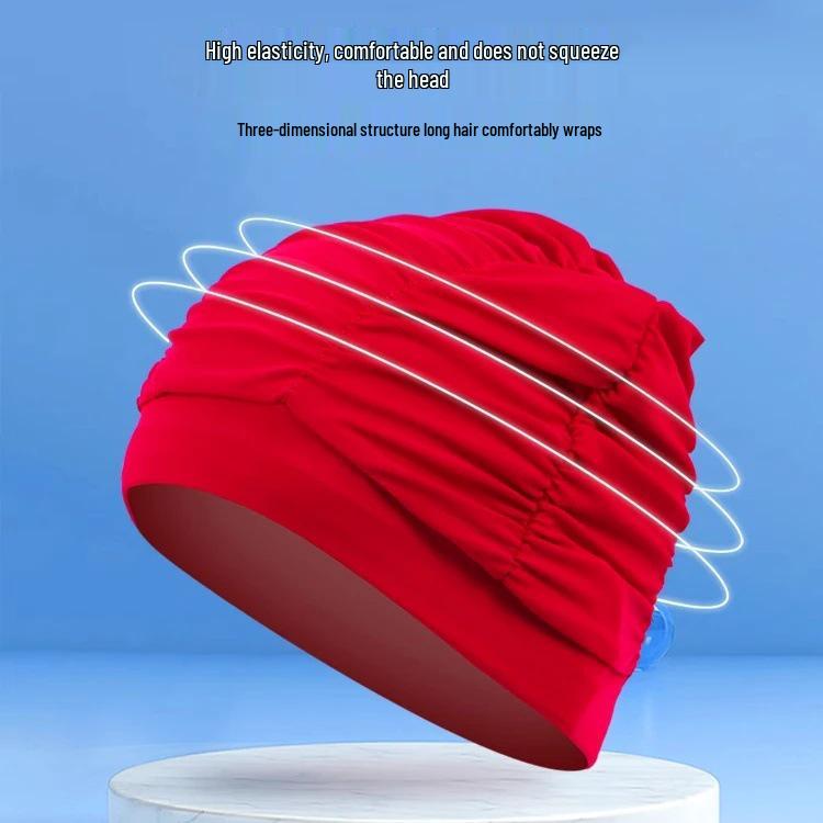 Скидка для новичков: Стильная шапочка для плавания для мужчин и женщин с длинными волосами - Защита ушей и удобная посадка