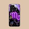 Чехол для телефона со знаком зодиака Скорпион для Samsung Galaxy A56 55 54 53 52 51 36 35 34 23 16 15 5G Стеклянная защитная крышка