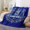 1PC Everton F.C Patterned Flannel Blanket Suitable For All Seasons for Home Decor Warmth and Comfort Gifts Holiday Present