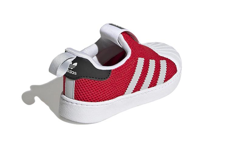 adidas Оригинальные SUPERSTAR 360 Повседневные Низкие Кеды для Скейтборда Красные Для Младенцев и Малышей GZ5036