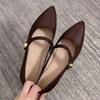 Fashion Women's Shoes Pumps Low Heel Mary Jane Elegant Casual Sandals Moccasin Korean Black Luxury Shallow New In On Offer