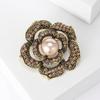 Высококачественный сплав горный хрусталь брошь в виде розы модный универсальный женский костюм пальто корсаж ювелирные изделия