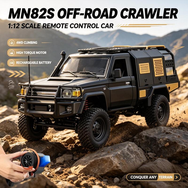 1/12 Полномасштабный Радиоуправляемый Вездеход 4WD Внедорожный Пикап с Дистанционным Управлением и Светодиодной Подсветкой Перезаряжаемый Лазающий Автомобиль Хобби Игрушки для Мальчиков Взрослых