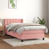 3131170 vidaXL Divan Bed and Mattress Pink 80x200 Cm Velvet