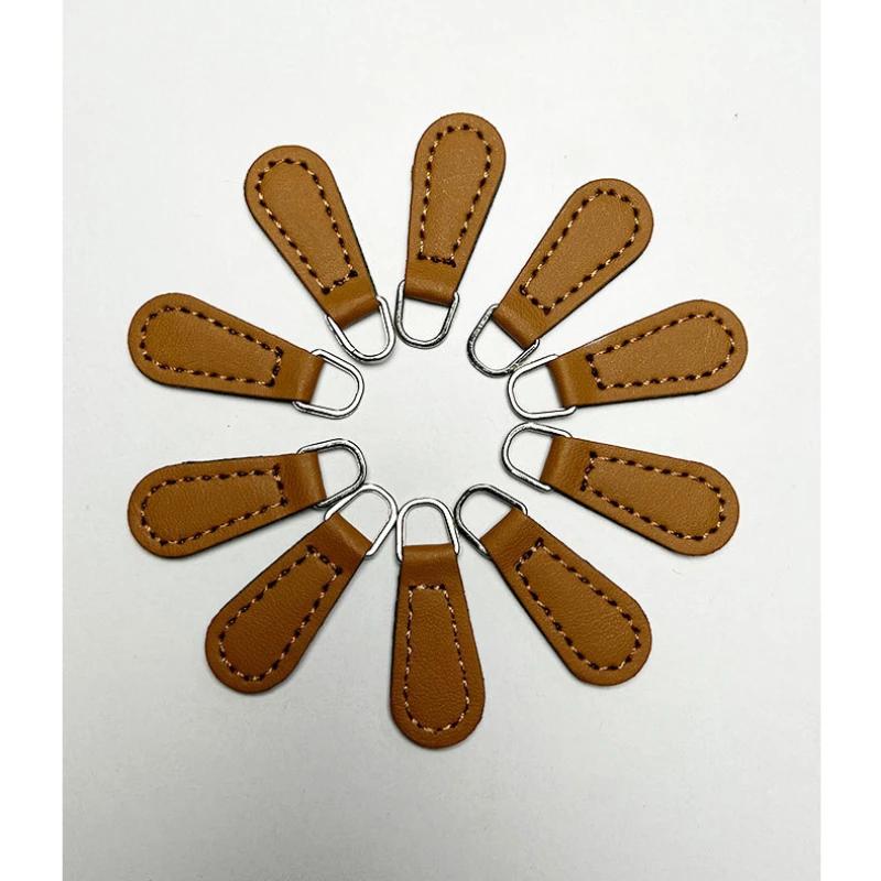 10 шт. симпатичных застежек-молний высокого качества, однотонные застежки-молнии из искусственной кожи, аксессуары для сумок-карандашей и сумок