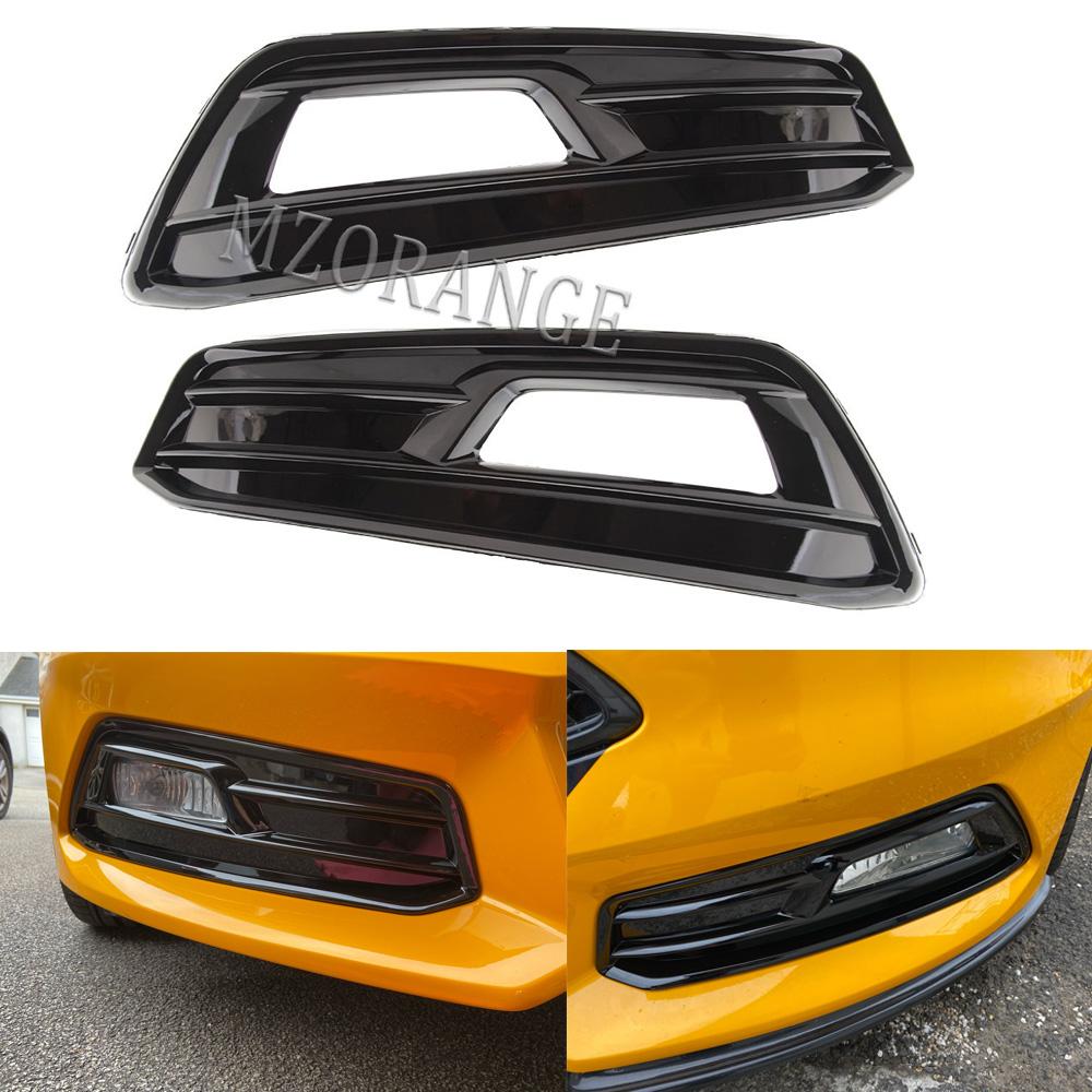 Для Ford Focus ST 2015 2016 2017 2018 решетка переднего бампера противотуманная фара крышка противотуманные фары рамка отверстие автомобильные аксессуары