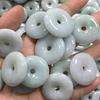 Натуральный нефритовый боб класса А, кулон Пинъань на плетёной верёвке DIY для мужчин и женщин - Идеально для подарков на прямых трансляциях