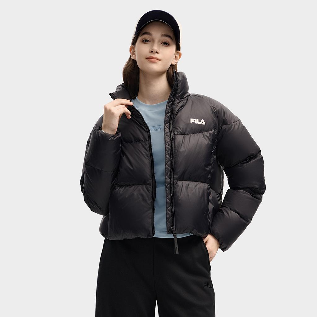 Fila Флисовая теплая куртка с высоким воротником и пухом Женская верхняя одежда F51W549902FBK