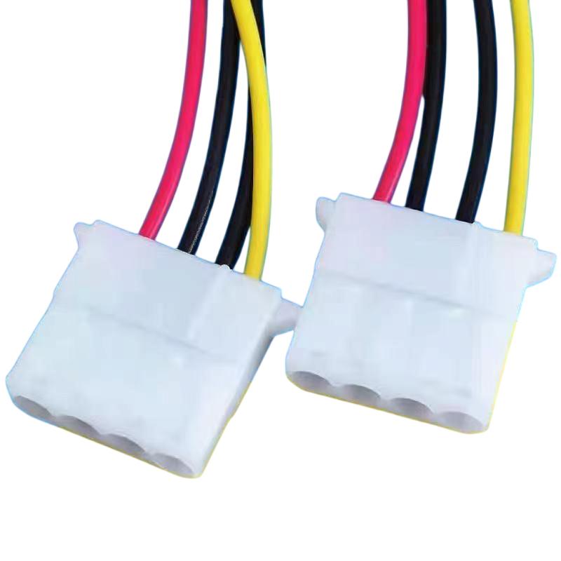 Кабель питания Molex 4-контактный (большой 4-контактный female на 4-контактный female) Адаптер-удлинитель для жесткого диска ПК, оптического привода