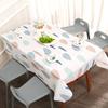 Luxury Waterproof PEVA Plaid Tablecloth & Chair Mat - Oil-Proof, High-End Rectangular Dining Cover