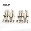 10pcs 6.35mm 2 Pole Mono Amplifier Plug 1/4Inch Male Monaural Jack Audio Cable Microphone Audio Connectors