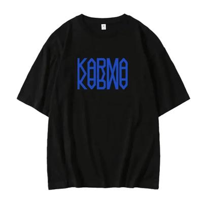 Kpop Straykids Четвертый Альбом KARMA Kpop Мода Футболка Мужская и Женская Повседневная Групповая Повседневная Хлопок Короткий Рукав Топ