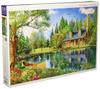 APPLEONE 1000-768 Crystal Lake Cabin (Dominic Davison) 1000-Piece Jigsaw Puzzle (75 X 50 Cm) Made In Japan